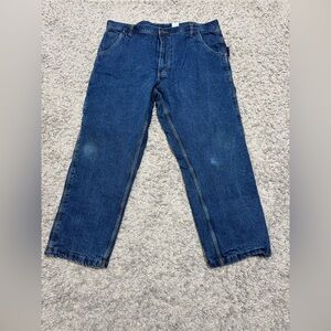 Polar King by Key Men's Thermo  Carpenter Jeans Denim Size 42x30 100% Cotton